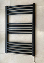 500W X 800h Electric Curved Heated Towel Rail