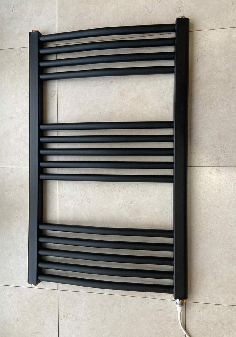 500W X 800h Electric Curved Heated Towel Rail