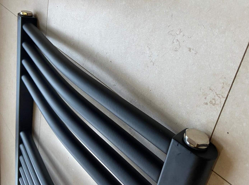 500W X 800h Electric Curved Heated Towel Rail