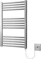 500W X 800h Electric Straight Heated Chrome Towel