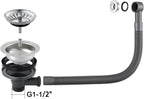 500x350MM 304 Stainless Steel Brushed Single Bowl Kitchen