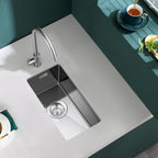 500x350MM 304 Stainless Steel Brushed Single Bowl Kitchen