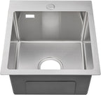 500x350MM 304 Stainless Steel Brushed Single Bowl Kitchen