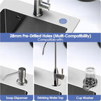 500x350MM 304 Stainless Steel Brushed Single Bowl Kitchen
