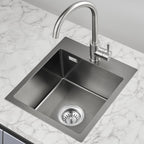 500x350MM 304 Stainless Steel Brushed Single Bowl Kitchen