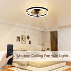 Ceiling Fan with Lights Remote 3 Colours