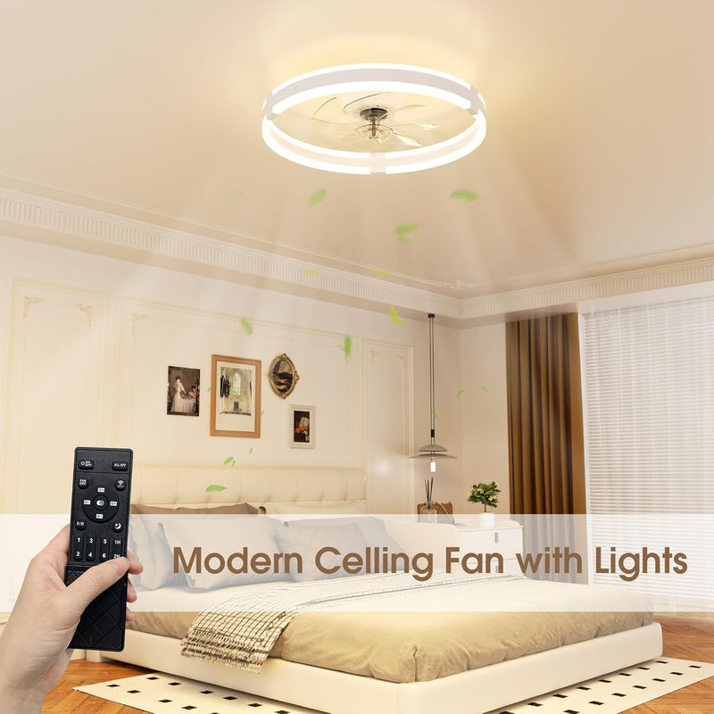 Ceiling Fan with Lights Remote 3 Colours