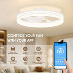 50CM Ceiling Fans with Lights and App Remote