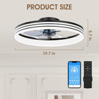 50CM Ceiling Fans with Lights and App Remote