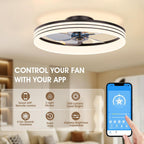50CM Ceiling Fans with Lights and App Remote