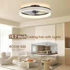 50CM Ceiling Fans with Lights and App Remote