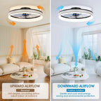 50CM Ceiling Fans with Lights and App Remote