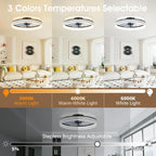 50CM Ceiling Fans with Lights and App Remote