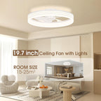 50CM Ceiling Fans with Lights and App Remote