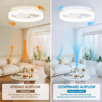 50CM Ceiling Fans with Lights and App Remote