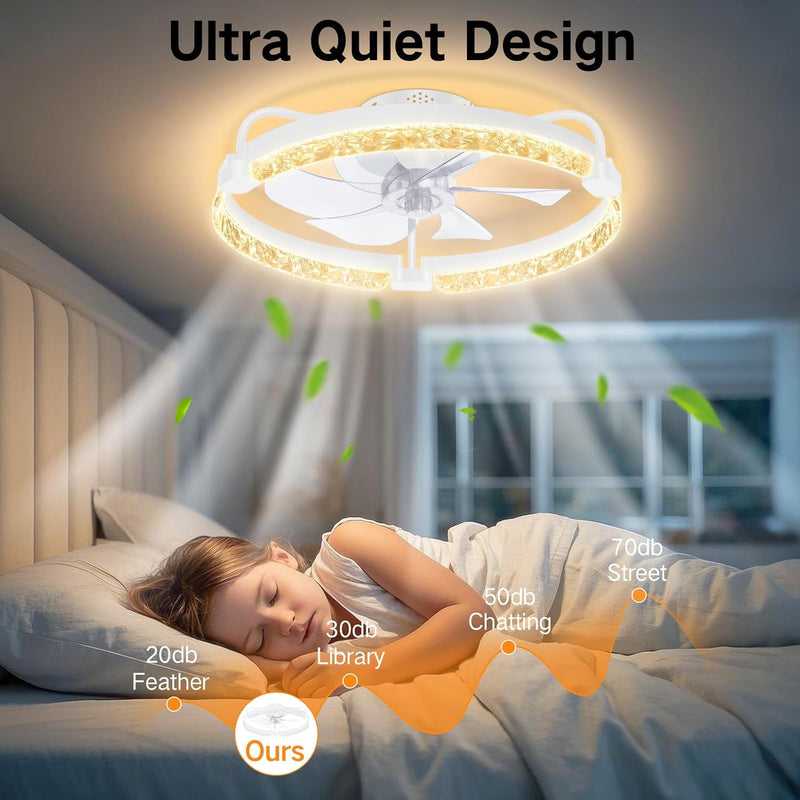 50CM Ceiling Fans with Lights and Remote 6