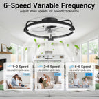 50CM Ceiling Fans with Lights and Remote 6