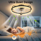50CM Ceiling Fans with Lights and Remote 6