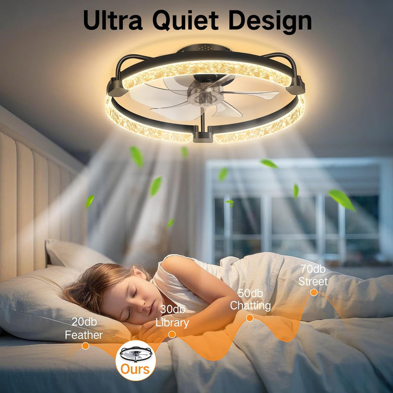 50CM Ceiling Fans with Lights and Remote 6