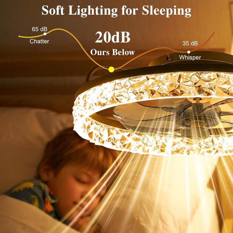 50CM Ceiling Fans with Lights and Remote 6
