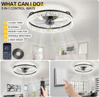 50CM Ceiling Fans with Lights and Remote 6