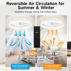 50CM Ceiling Fans with Lights and Remote 6