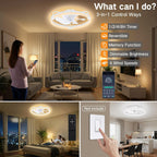 50CM Ceiling Fans with Lights and Remote 6