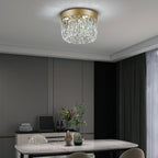 50CM Crystal Chandelier Modern Flush Mount Ceiling Light