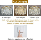 50CM Crystal Chandelier Modern Flush Mount Ceiling Light