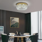 50CM Crystal Chandelier Modern Flush Mount Ceiling Light