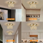 50CM Crystal Chandelier Modern Flush Mount Ceiling Light