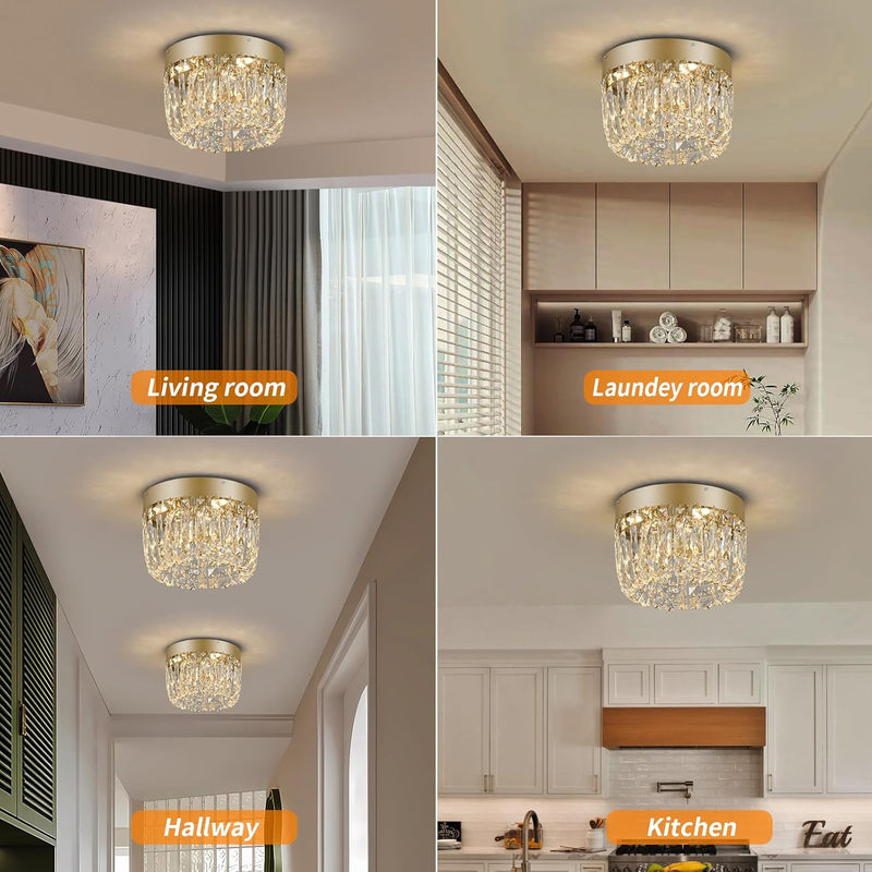 50CM Crystal Chandelier Living Room Ceiling Light Fixture