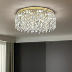 50CM Crystal Chandelier Modern Flush Mount Ceiling Light