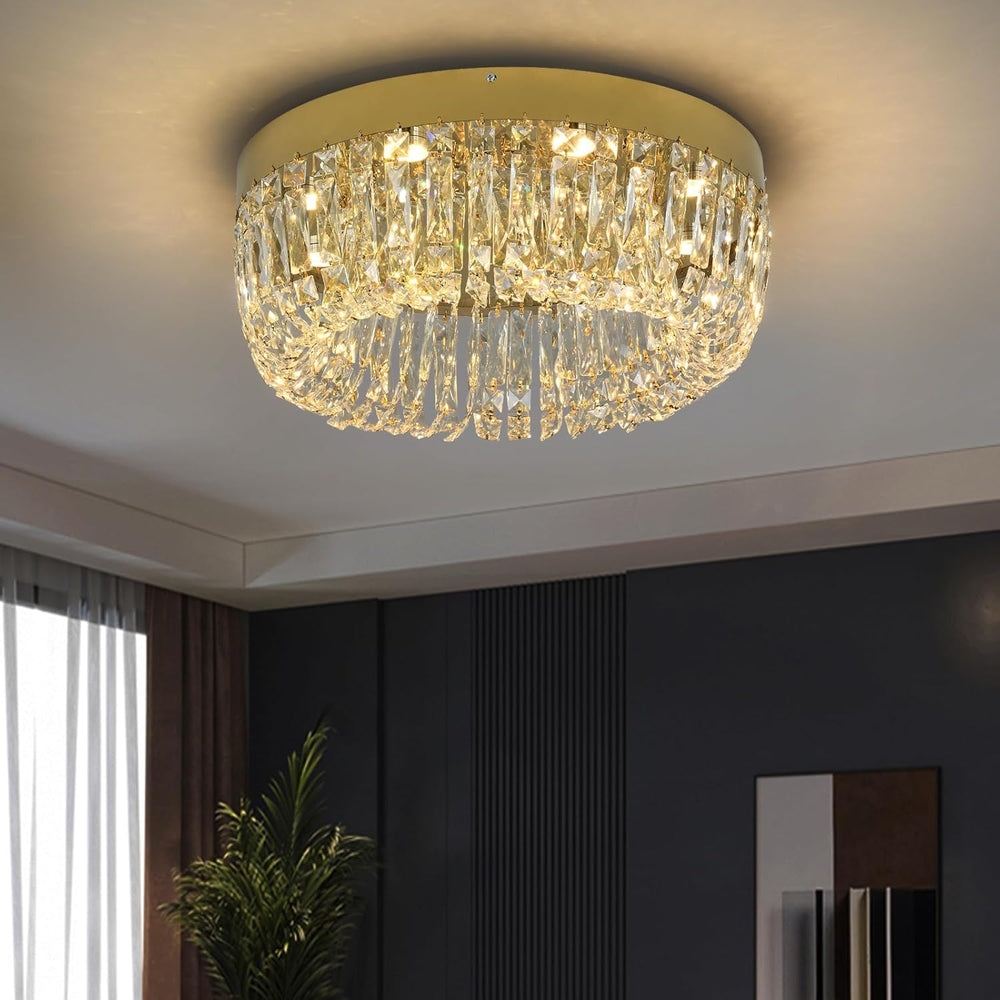 50CM Crystal Chandelier Dining Room Close to Ceiling