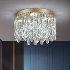 50CM Crystal Chandelier Modern Flush Mount Ceiling Light