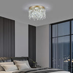50CM Crystal Chandelier Modern Flush Mount Ceiling Light