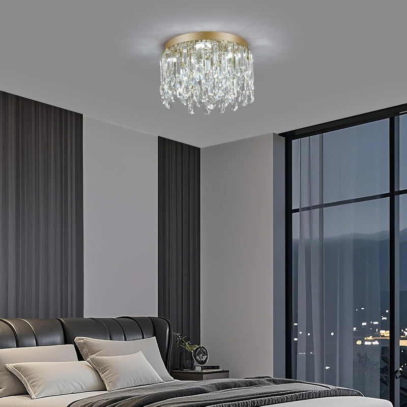 50CM Crystal Chandelier Living Room Ceiling Light Fixture