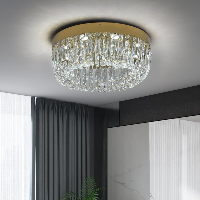 50CM Crystal Chandelier Living Room Ceiling Light Fixture