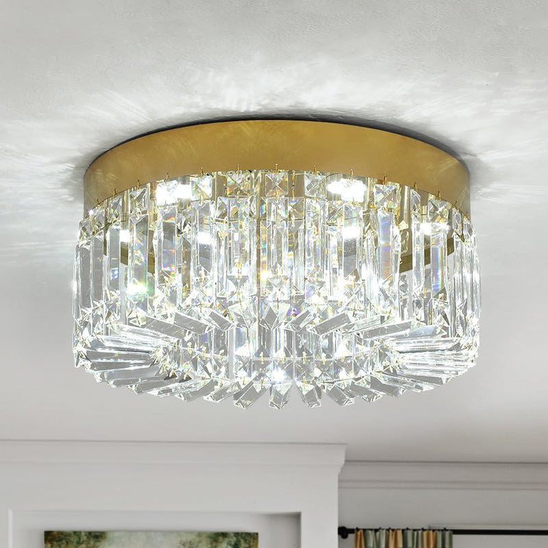 50CM Crystal LED Chandelier Modern Flush Mount Ceiling