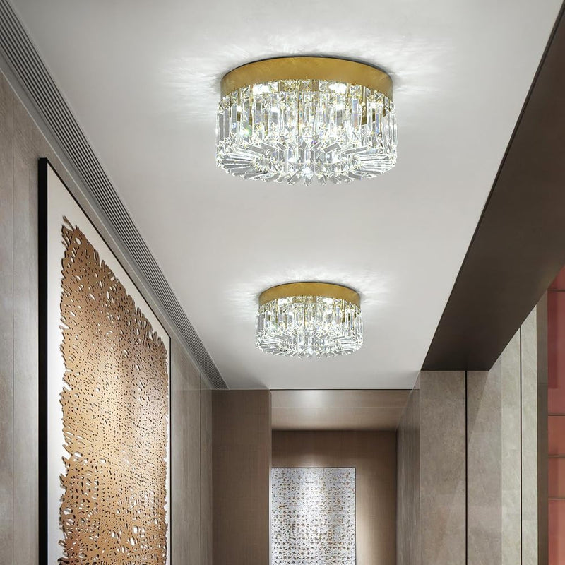 50CM Crystal LED Chandelier Modern Flush Mount Ceiling