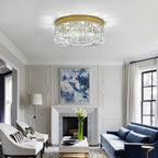 50CM Crystal LED Chandelier Modern Flush Mount Ceiling