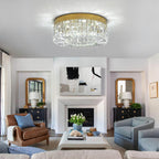 50CM Crystal LED Chandelier Modern Flush Mount Ceiling