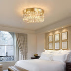 50CM Crystal LED Chandelier Modern Flush Mount Ceiling
