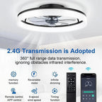 50CM Modern Ceiling Fans with Lights Reversible Remote