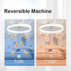 50CM Modern Ceiling Fans with Lights Reversible Remote