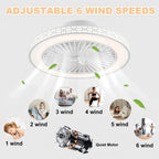 50CM Reversible Ceiling Fans with Lights and Remote