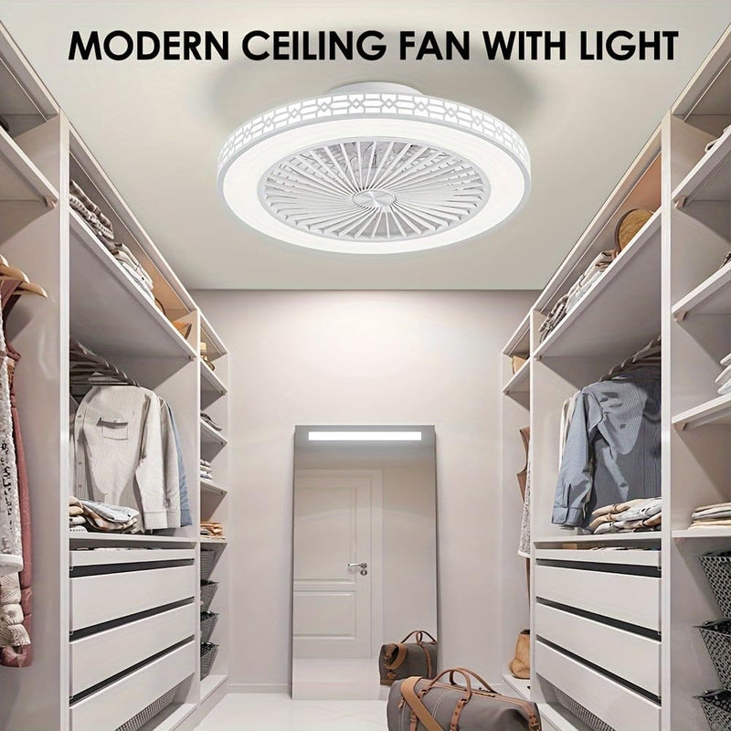 50CM Reversible Ceiling Fans with Lights and Remote