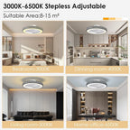 50CM Reversible Ceiling Fans with Lights and Remote