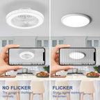 50CM Reversible Ceiling Fans with Lights and Remote