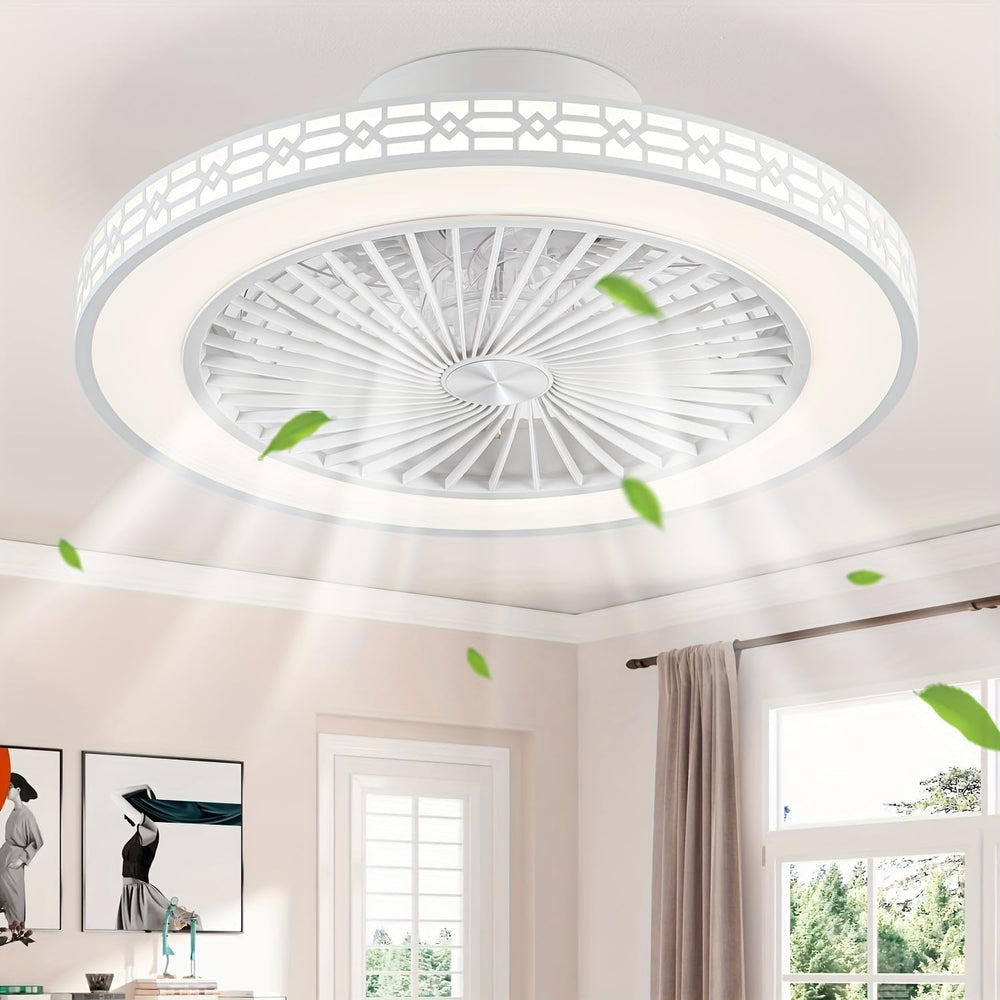 50CM Reversible Ceiling Fans with Lights and Remote
